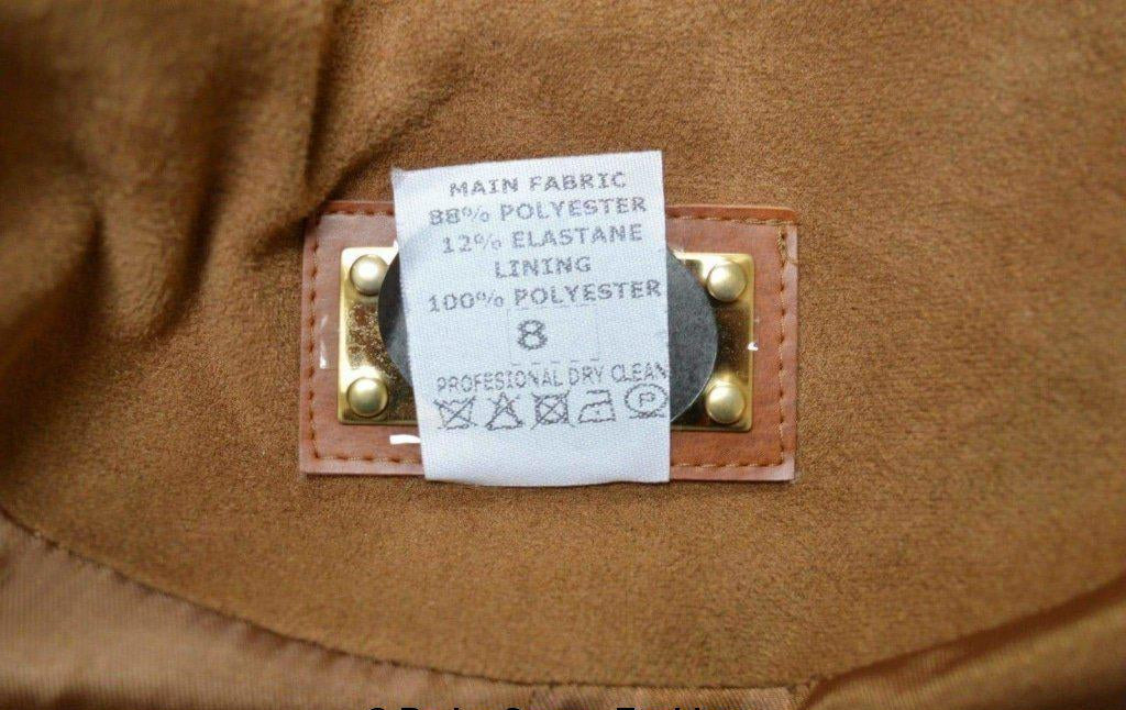 Womens Tan Brown Suedette Longline Duster Coat