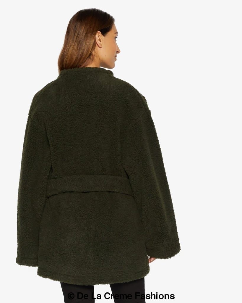 Soft Teddy Wrap Coat with Belt – Style 1917