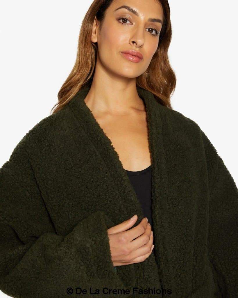 Soft Teddy Wrap Coat with Belt – Style 1917