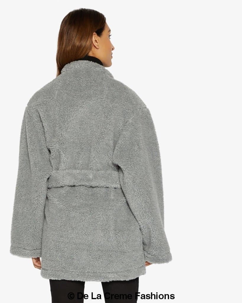 Soft Teddy Wrap Coat with Belt – Style 1917