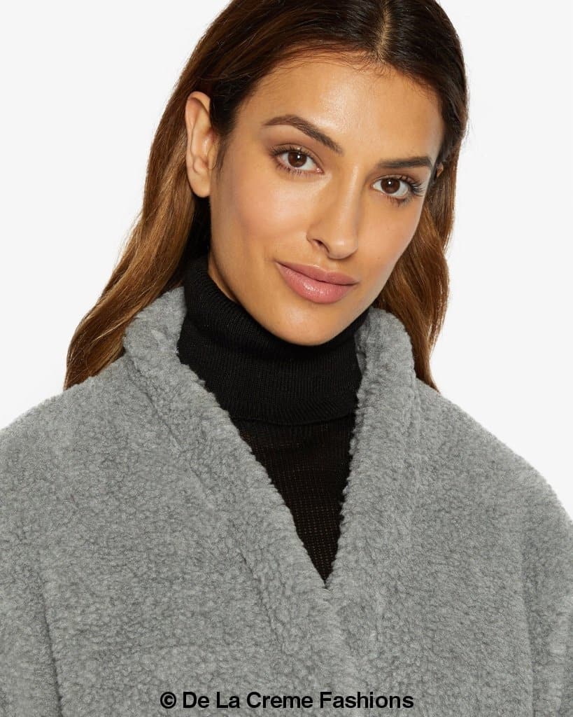 Soft Teddy Wrap Coat with Belt – Style 1917