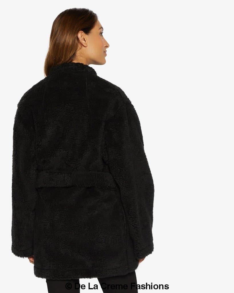 Soft Teddy Wrap Coat with Belt – Style 1917