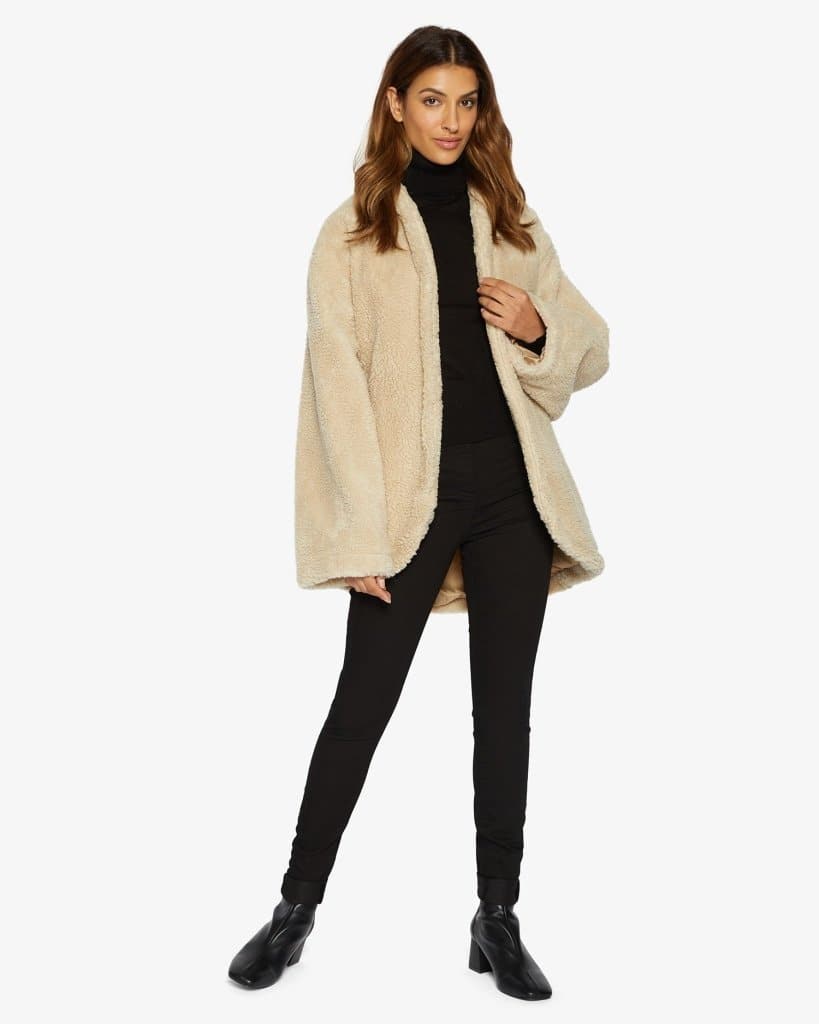 Soft Teddy Wrap Coat with Belt – Style 1917