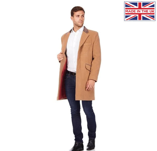 Mens Peaky Blinders Retro Mod Covert Coat