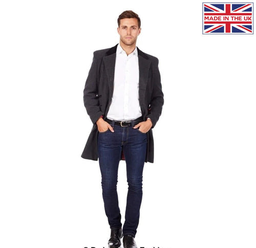 Mens Peaky Blinders Retro Mod Covert Coat