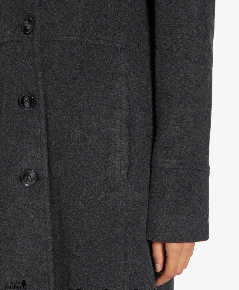 Slim Fit Wool Blend Longline Maxi Coat