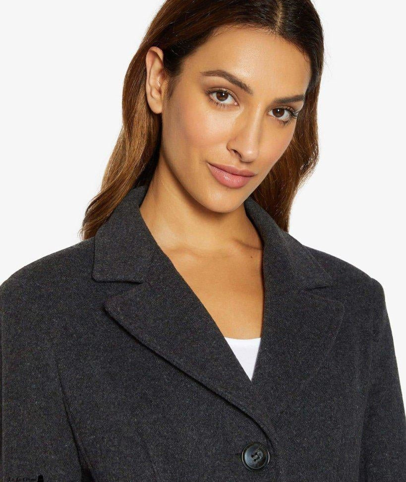 Slim Fit Wool Blend Longline Maxi Coat