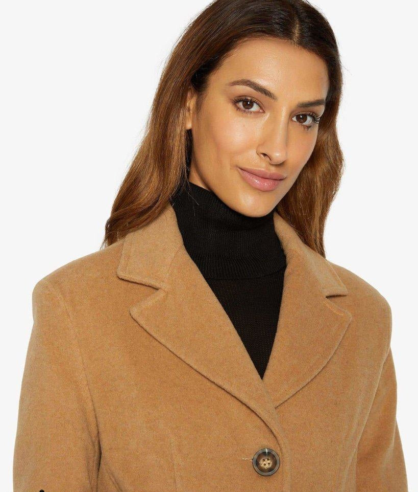 Slim Fit Wool Blend Longline Maxi Coat