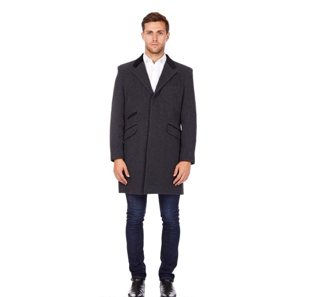 Mens Peaky Blinders Retro Mod Covert Coat