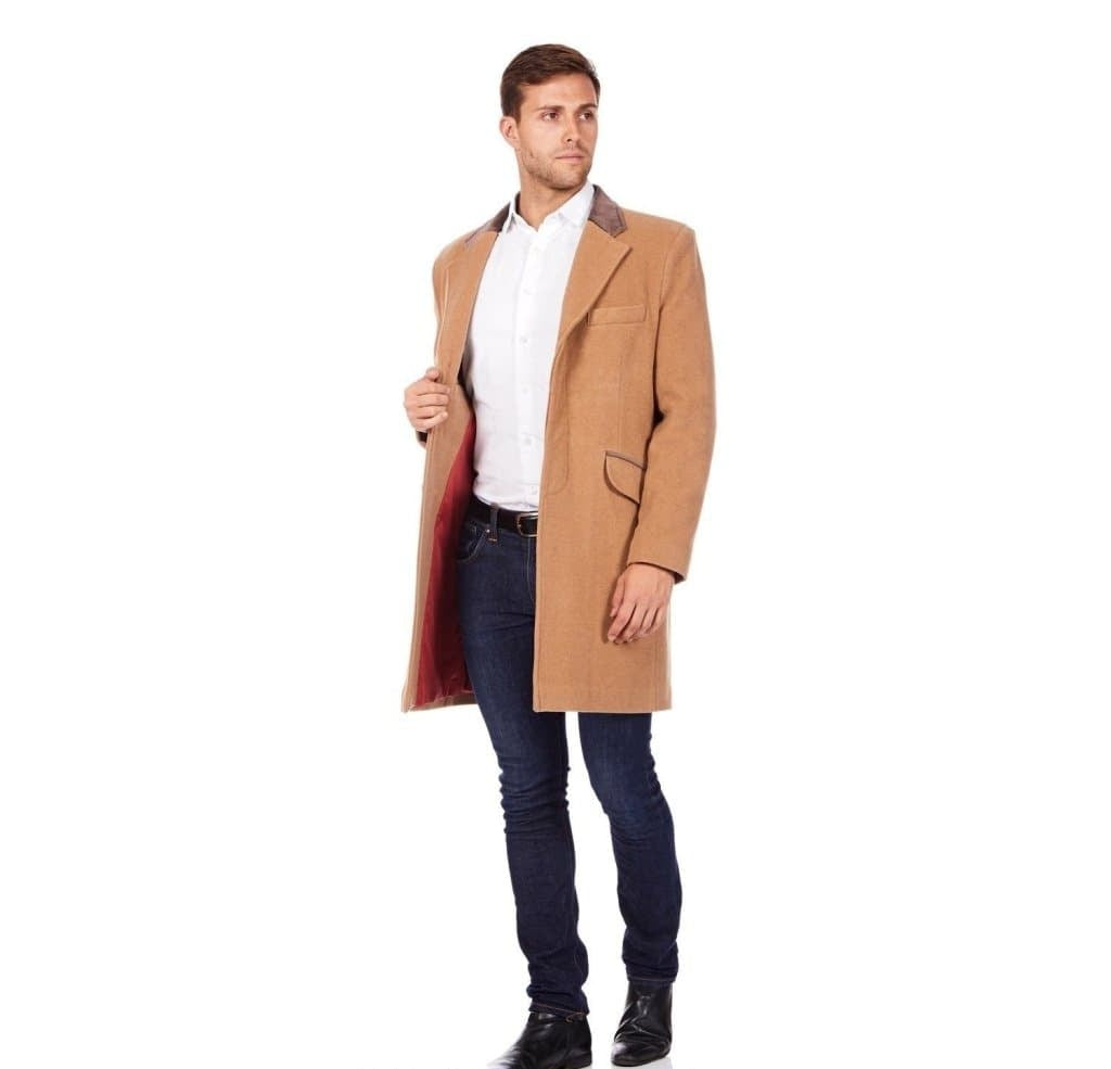 Mens Peaky Blinders Retro Mod Covert Coat