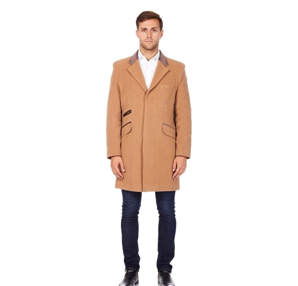 Mens Peaky Blinders Retro Mod Covert Coat