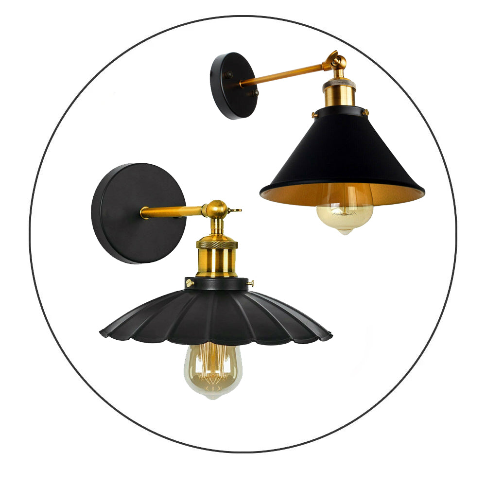 Black Wall Lights Modern Wall Lamp with Shade ~2117